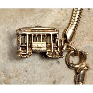 Secret View Finder Cable Car Trolley Charm Bracelet 12k GF Gold Filled